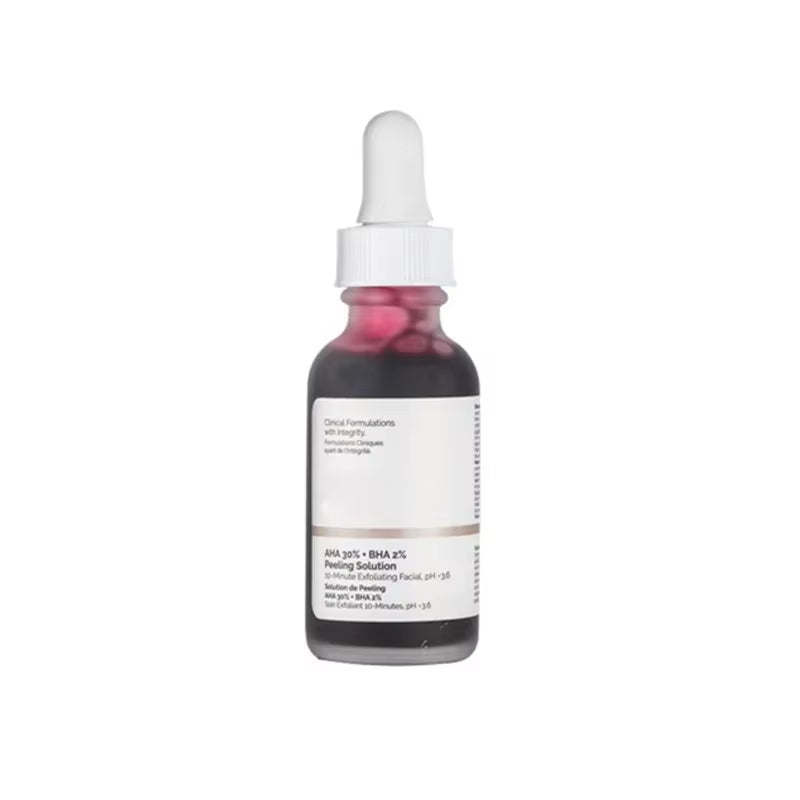 New 2024 30Ml AHA 30% + BHA 2% Face Makeup Peeling Solution Shrinking Pore Serum Ordinary Repair Hyaluronic Acid Face Skin Care