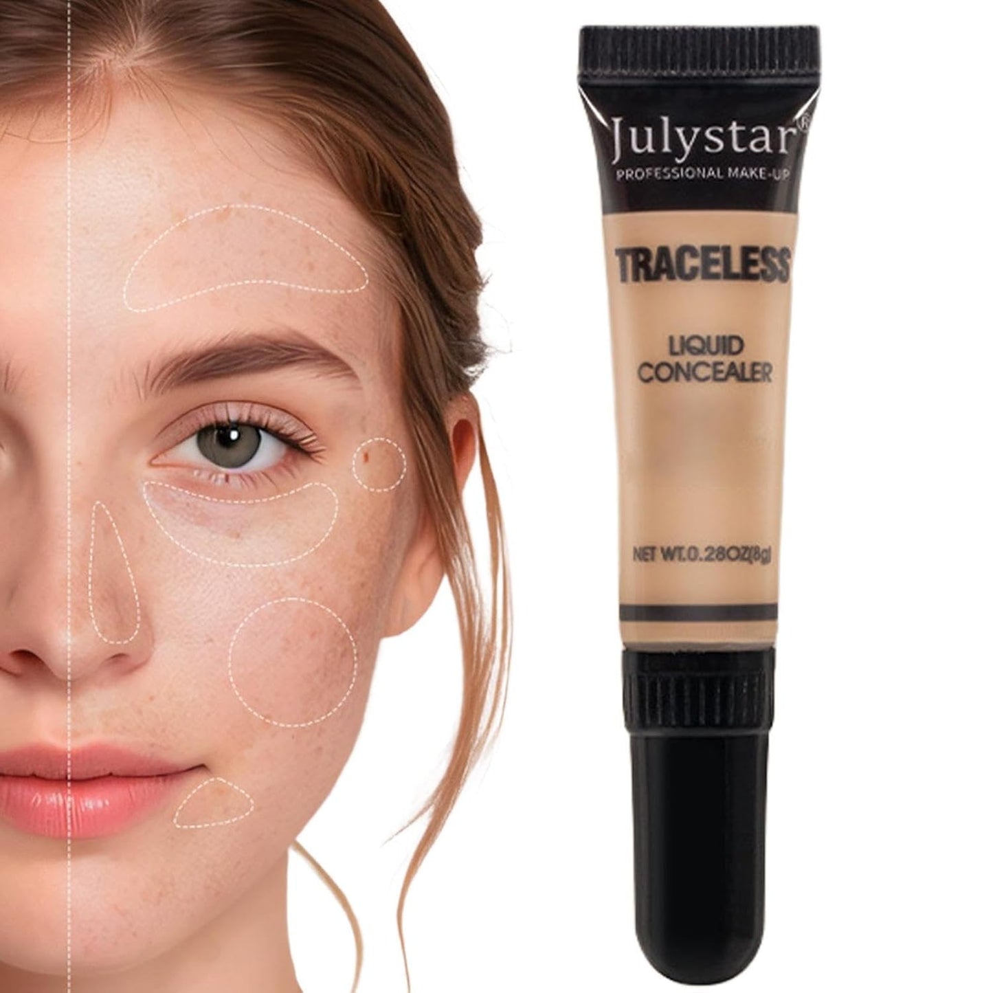 Wasserfestes Bein- Und Körper-Make-Up - Perfection Tip Concealer, Perfection Tip, Wasserfeste Flüssigformel, Vielseitig Einsetzbar Für Gesicht Und Körper, Natürliches Finish