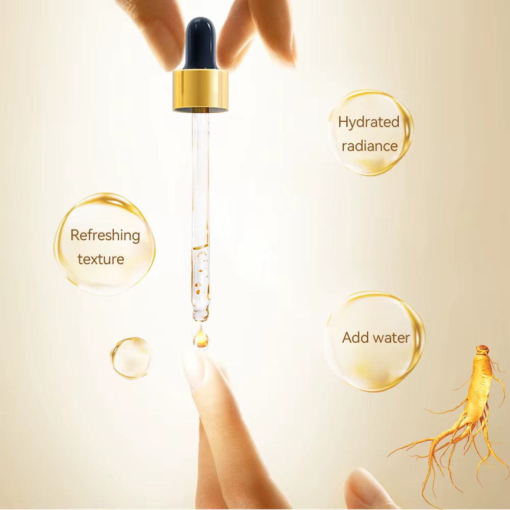 100Ml 24K Gold Ginseng Face Essence anti Aging Soothing Fade Fine Lines Facial Lifting Moisturizing Skin Care Whitening Serum