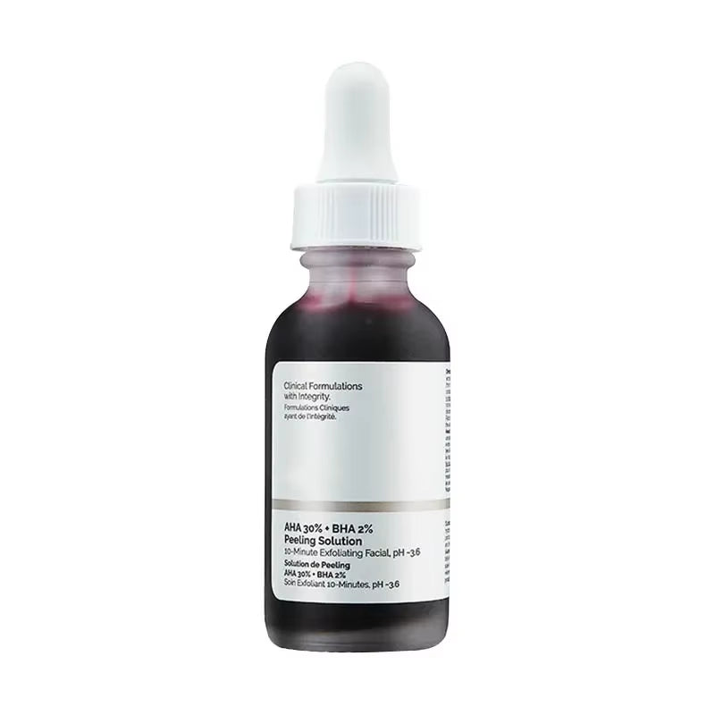 New 2024 30Ml AHA 30% + BHA 2% Face Makeup Peeling Solution Shrinking Pore Serum Ordinary Repair Hyaluronic Acid Face Skin Care