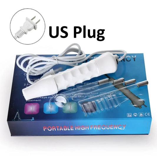 High Frequency Skin Therapy Wand Machine Portable Handheld for Acne Massage Skin Rejuvenation Tightening Wrinkle Reducing Tool