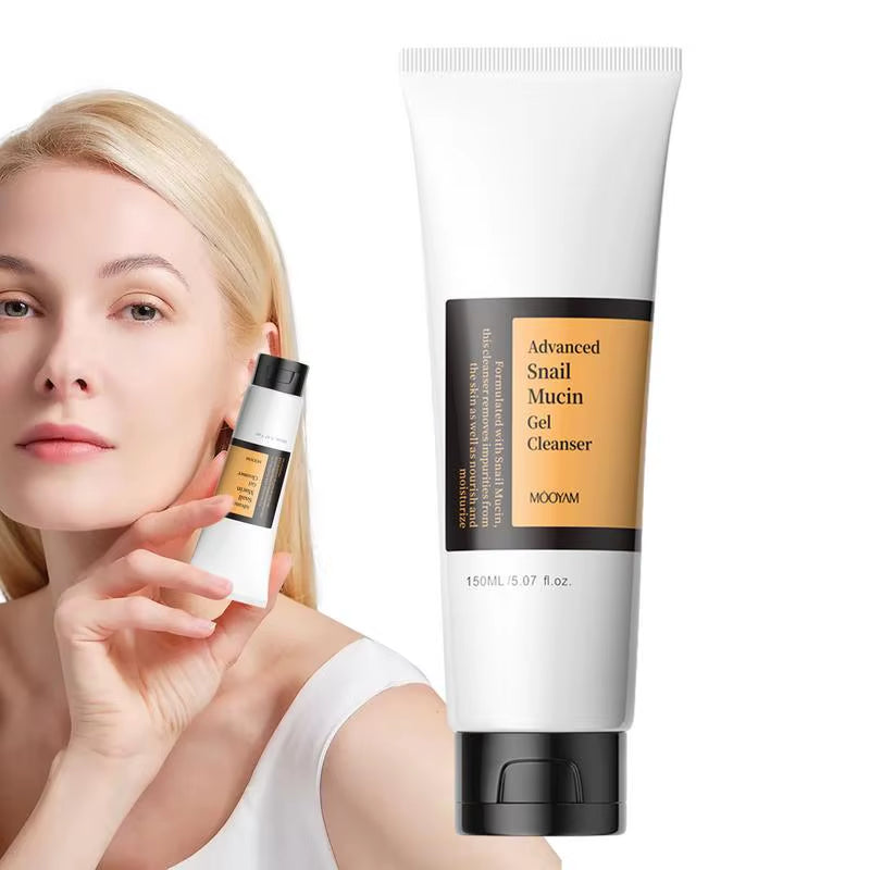 150Ml Snail Facial Cleanser Snail Mucin Face Wash Brightening Gel Cleanser Moisturizing Oil Free Face Cleanser Gel Face Cleaner