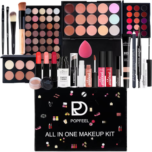All in One Makeup Kit, Gift for Girls Teen Women Include Eyeshadow Foundation Lipgloss Lipstick Primer