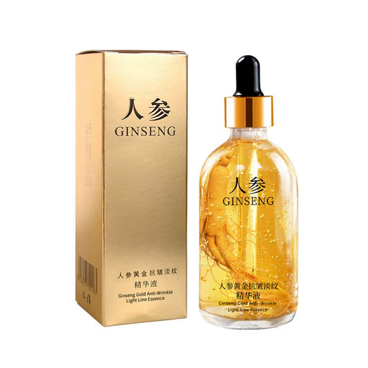 100Ml 24K Gold Ginseng Face Essence anti Aging Soothing Fade Fine Lines Facial Lifting Moisturizing Skin Care Whitening Serum